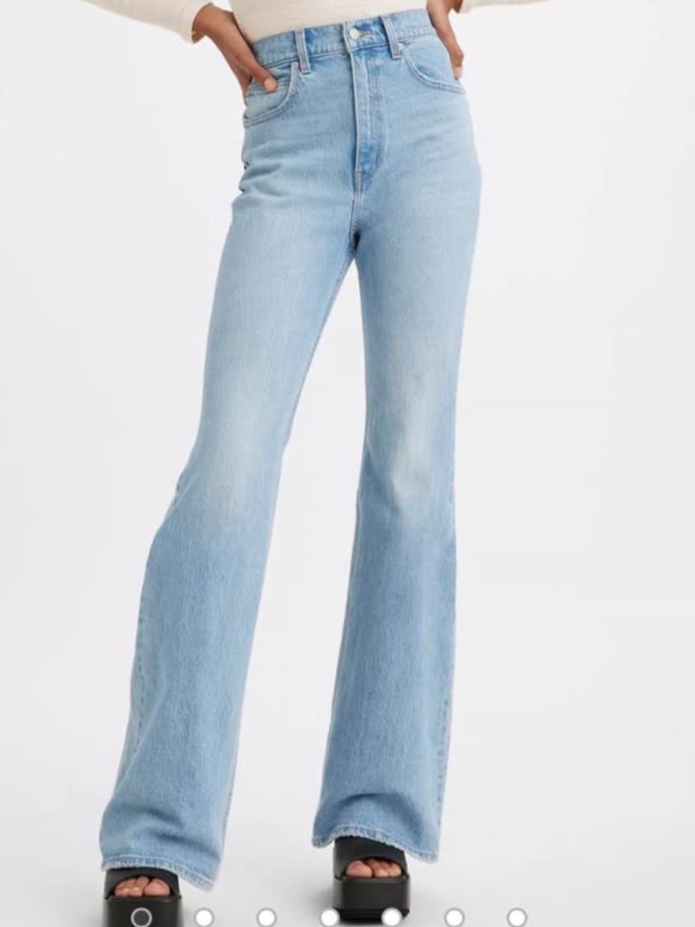 Levi’s High-Rise Light Blue Flare Jeans - Women's